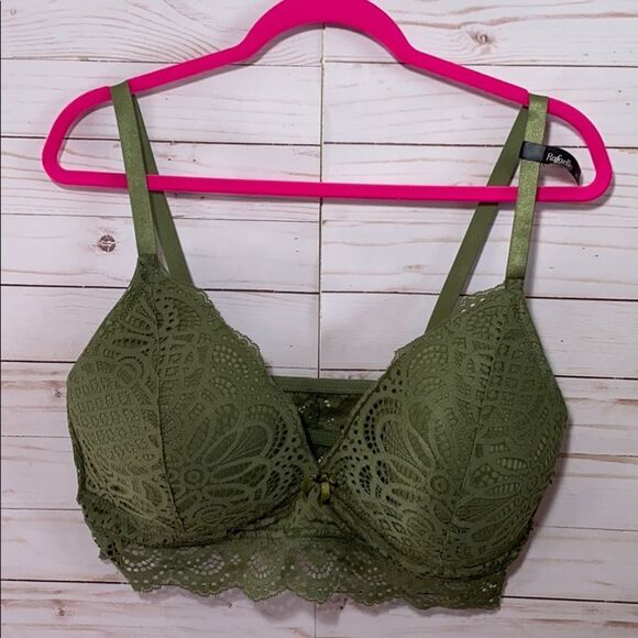 Rafaella Green Lace Bralette Adjustable Strap - Picture 5 of 13